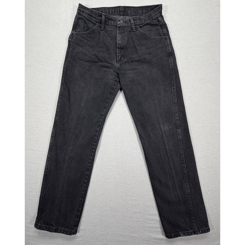 Rustler Denim Jeans Mens 32x30 Good Black Regular Fit Straight Leg